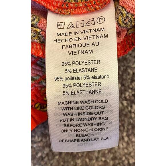 Michael Kors Women's Blouse Sea Coral Short Sleeves V-Neck Top Size S - NWT $98 - Picture 14 of 14